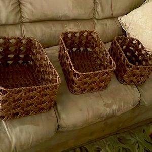 Three baskets